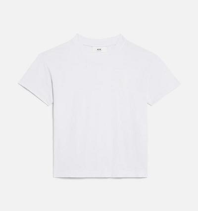 Camiseta Ami Paris Tonal Ami de Coeur Blancos | ami_MX291