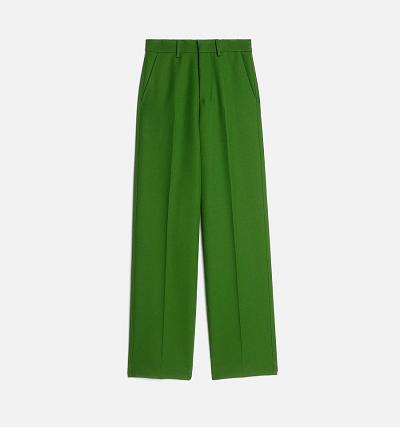 Pantalones Ami Paris Anchos Fit Verdes | ami_MX572