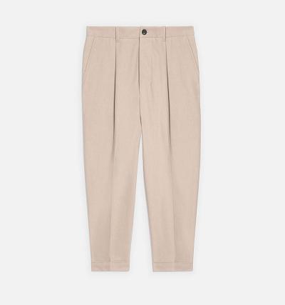 Pantalones Ami Paris Carrot Oversized Kaki | ami_MX458