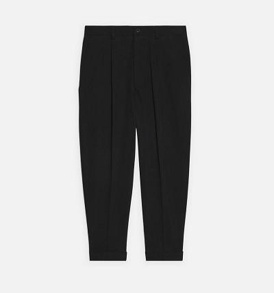 Pantalones Ami Paris Carrot Oversized Negros | ami_MX617