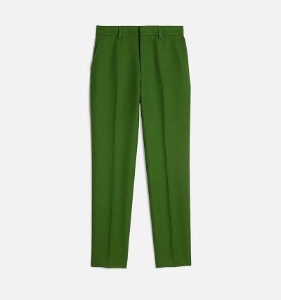 Pantalones Ami Paris Cigarette Fit Verdes | ami_MX455