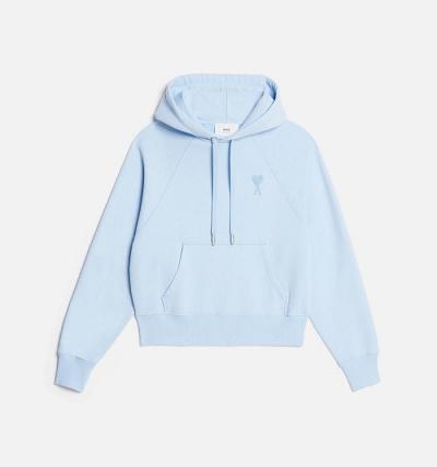 Sudadera Con Capucha Ami Paris Ami de Coeur Azules | ami_MX612