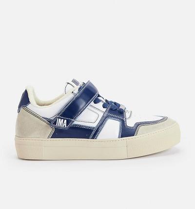 Tenis Ami Paris Low Top Ami Arcade Blancos Azul Marino | ami_MX115