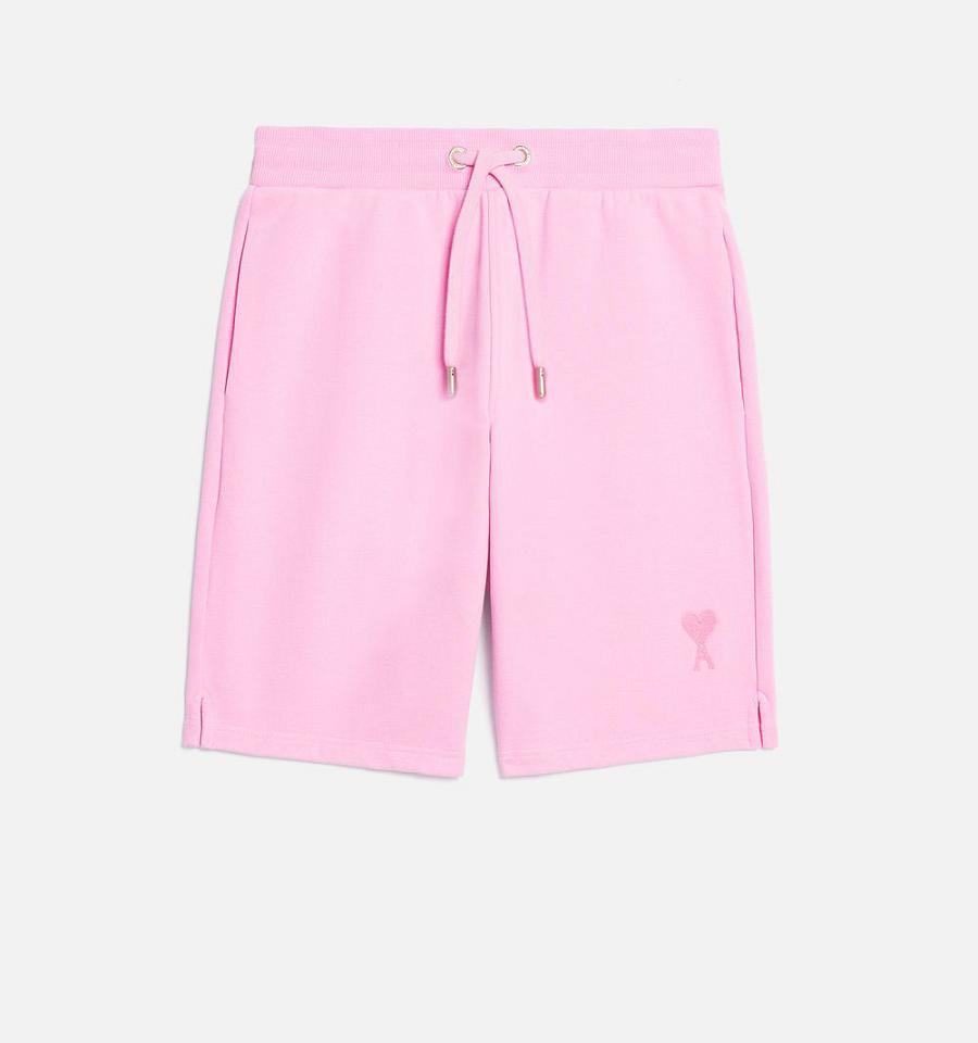 Bermudas Ami Paris Ami de Coeur Rosas | ami_MX297