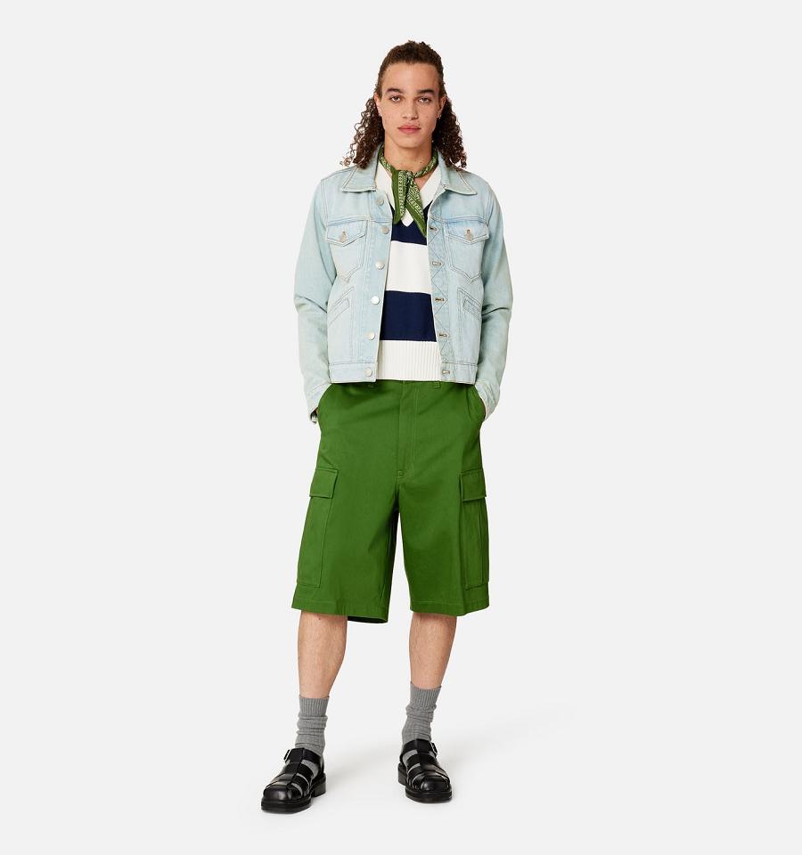 Bermudas Ami Paris Cargo Verdes | ami_MX580