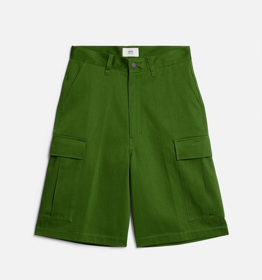 Bermudas Ami Paris Cargo Verdes | ami_MX580