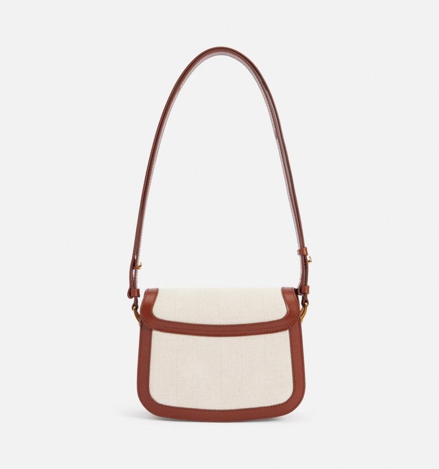 Bolsas Ami Paris Paris Beige Marrom | ami_MX412