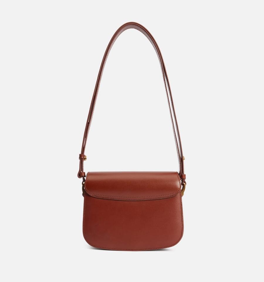 Bolsas Ami Paris Small Paris Marrom | ami_MX143