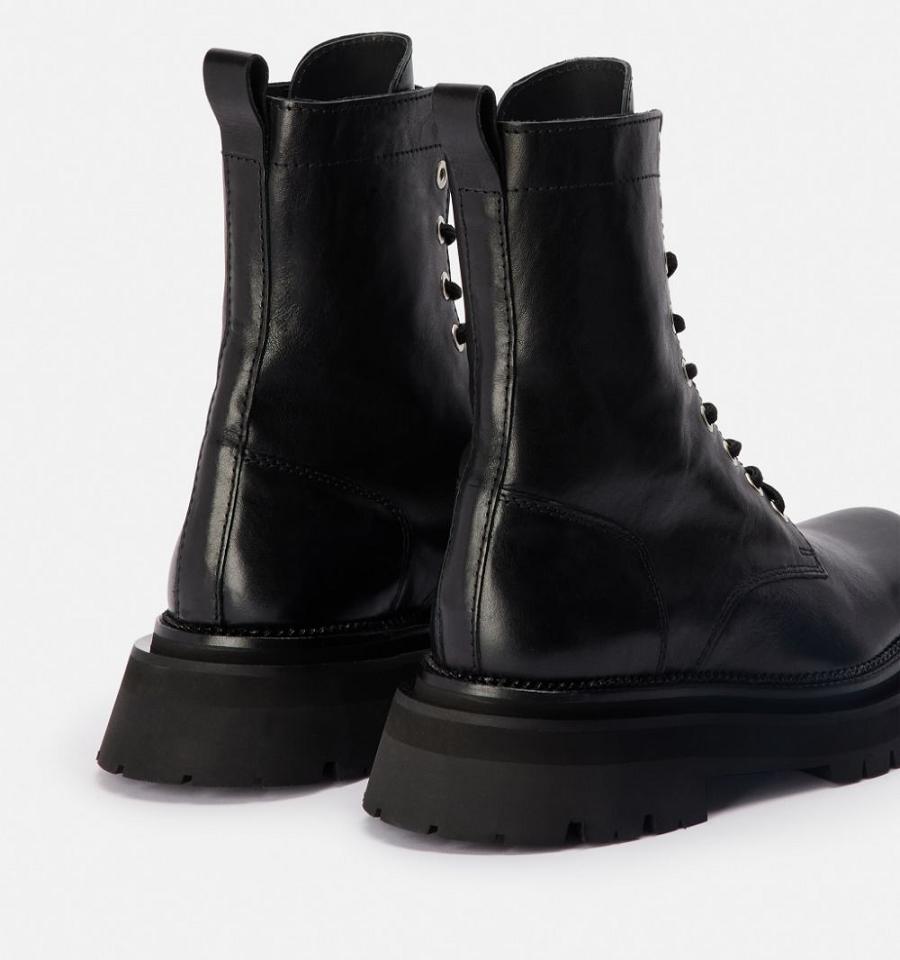 Botas Ami Paris Mid Altura Negros | ami_MX566