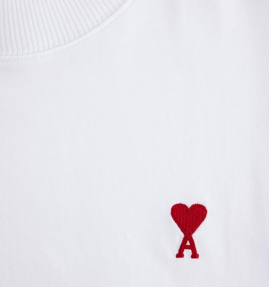 Camiseta Ami Paris Ami de Coeur Long Sleeves Blancos | ami_MX111