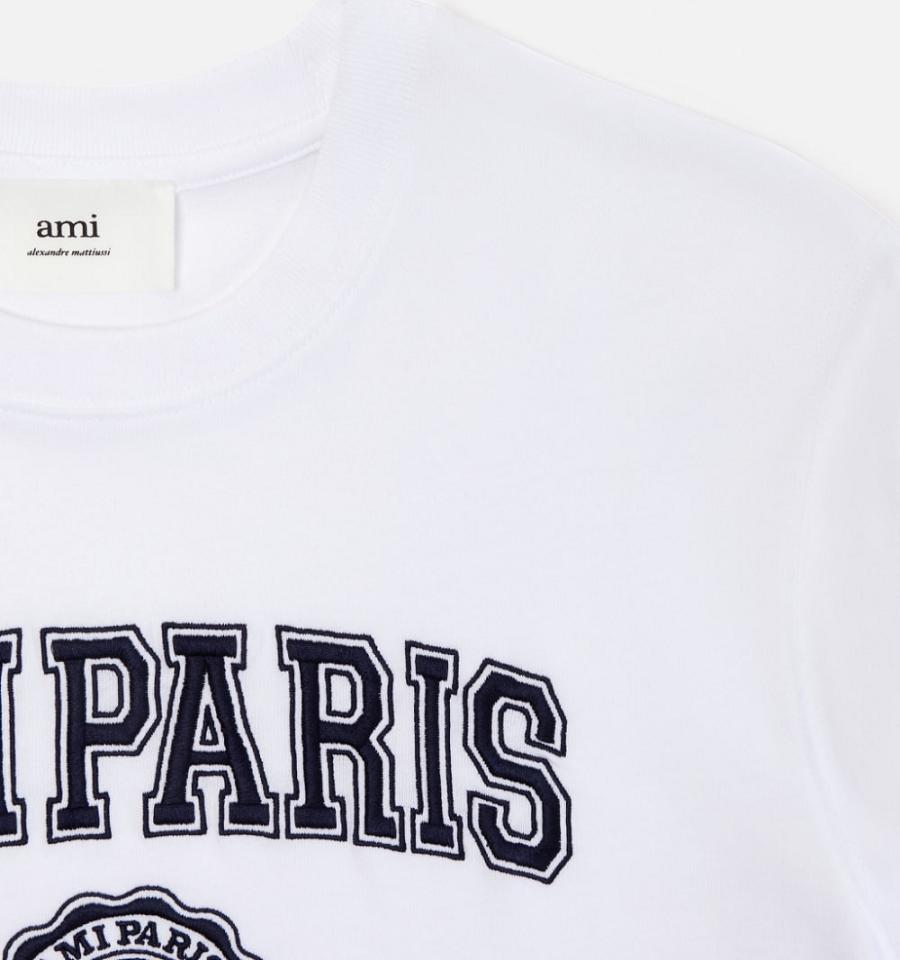 Camiseta Ami Paris France Blancos | ami_MX282