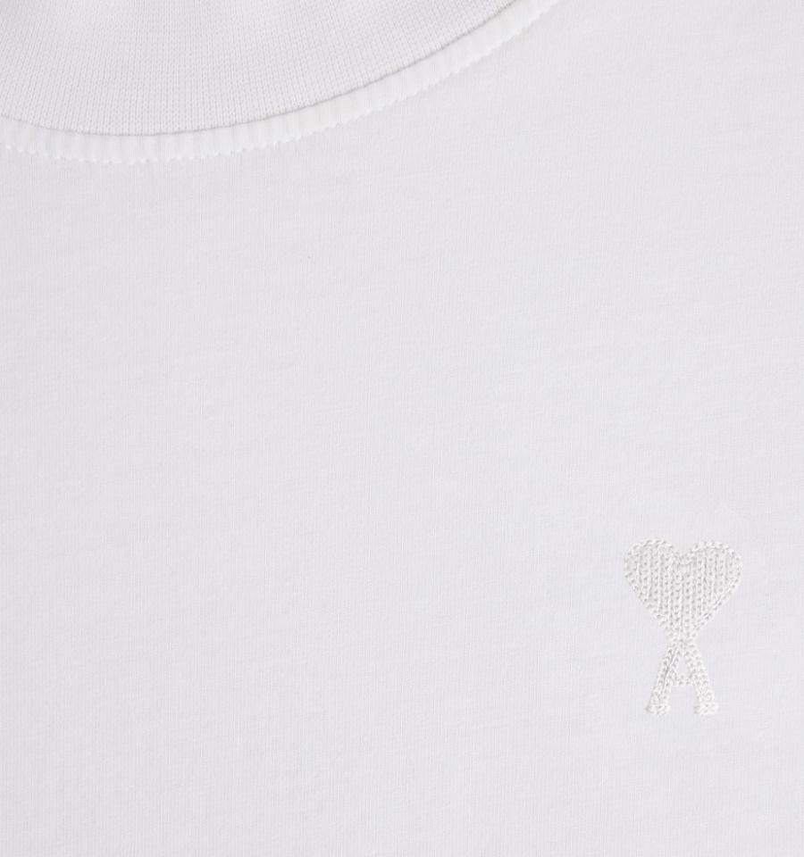 Camiseta Ami Paris Tonal Ami de Coeur Blancos | ami_MX291