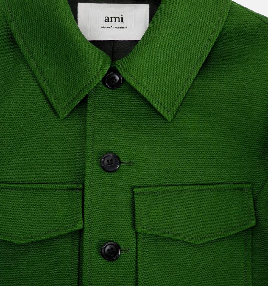 Chaquetas Ami Paris Buttoned Verdes | ami_MX223