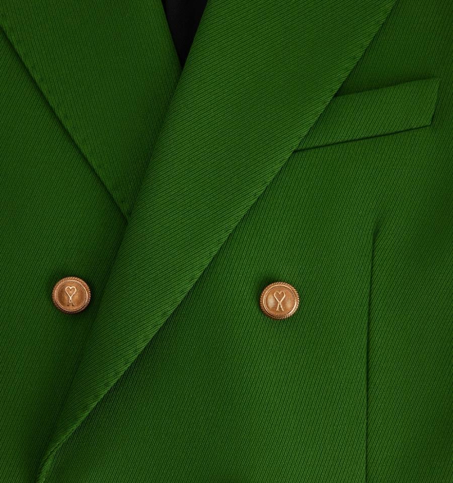 Chaquetas Ami Paris Double Breasted Verdes | ami_MX607