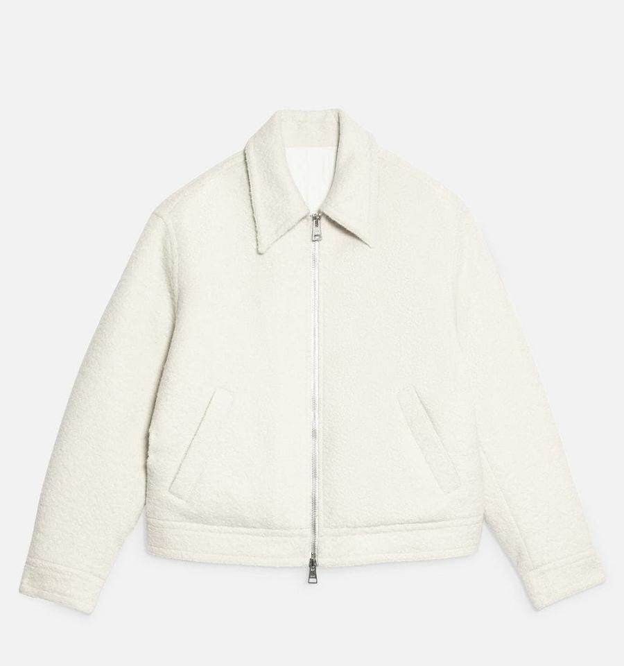 Chaquetas Ami Paris Zipped Blancos | ami_MX519