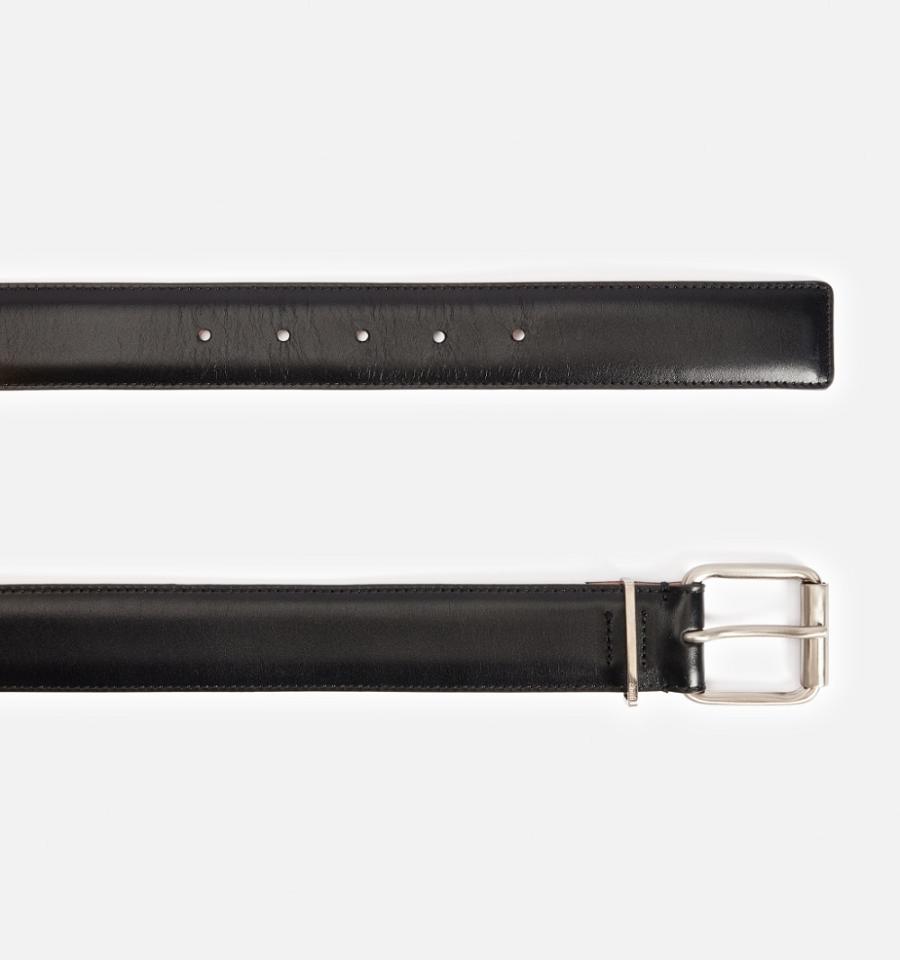 Cinturones Ami Paris Ami de Coeur Belt 25 Mm Negros | ami_MX198