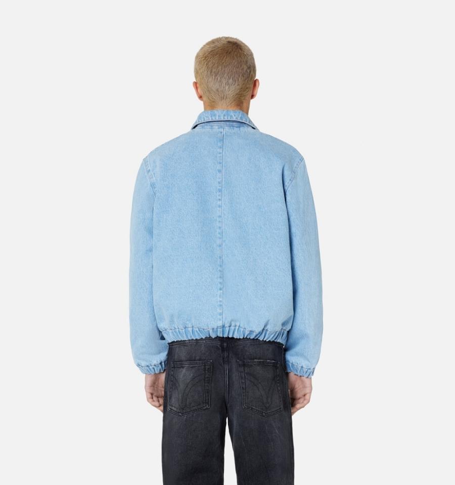 Denim Ami Paris Ami de Cœur Zipped Denim Azules | ami_MX359