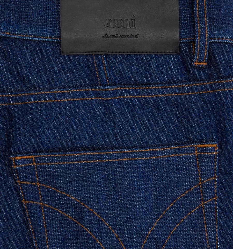 Denim Ami Paris Directo Fit Azul Marino | ami_MX290