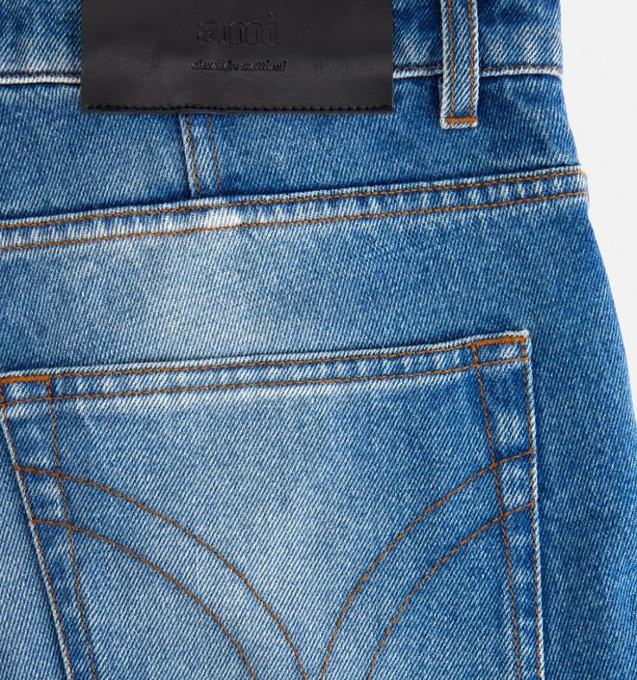 Denim Ami Paris Directo Fit Azules | ami_MX173