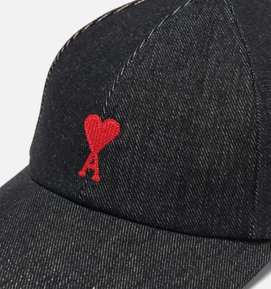 Gorras Ami Paris Ami De Coeur Embroidery Grises Oscuro | ami_MX545