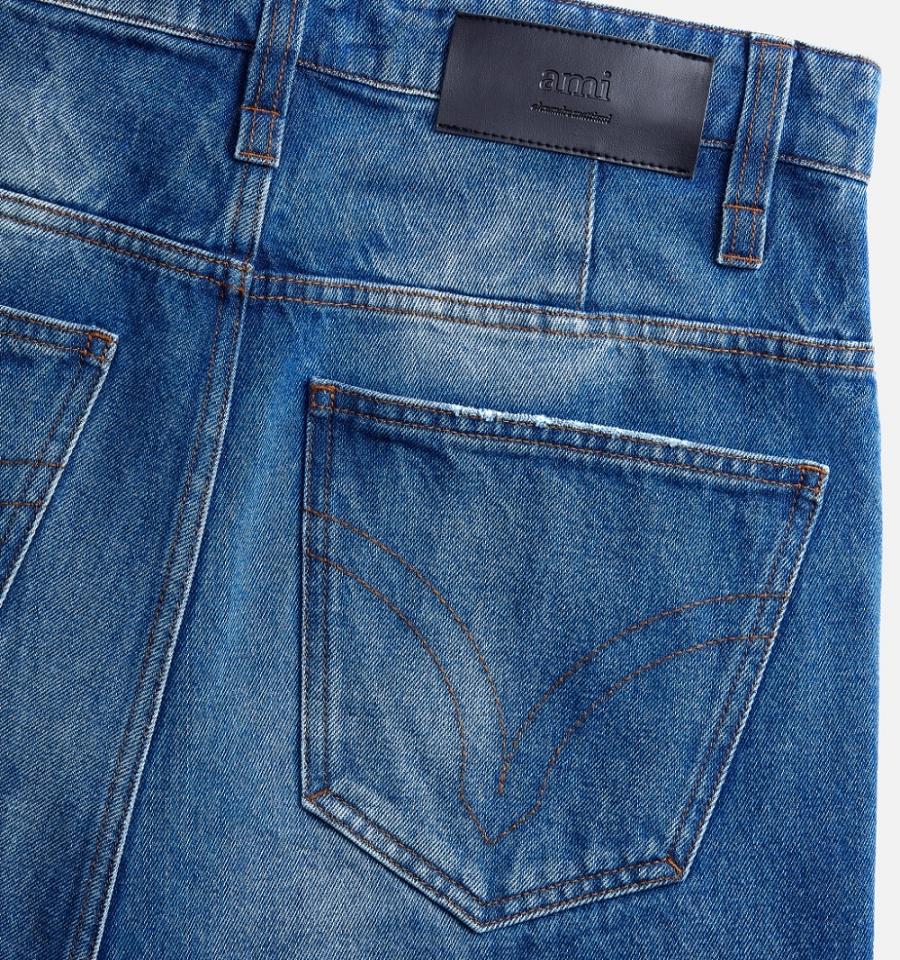 Jeans Ami Paris Alex Fit Azules | ami_MX615