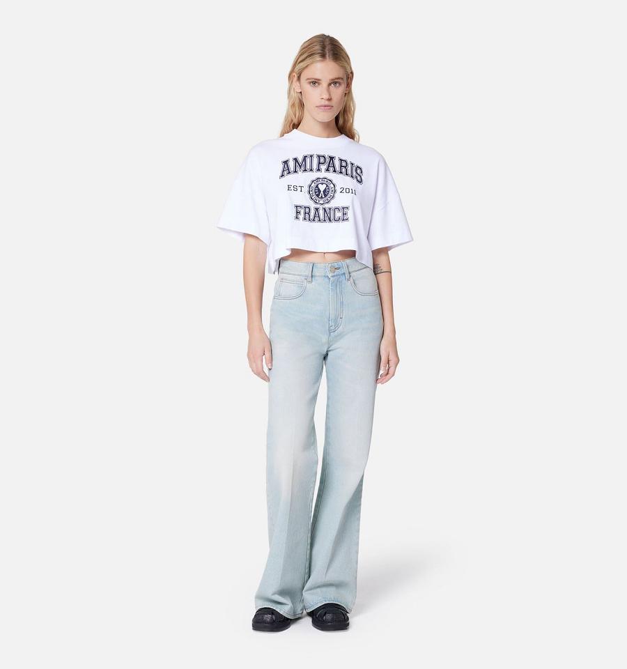 Jeans Ami Paris Flare Fit Azules | ami_MX435