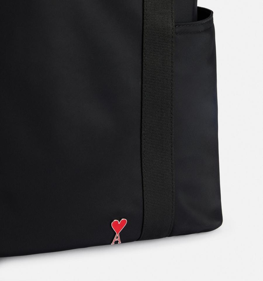 Mochilas Ami Paris Ami de Coeur Híbrido Tote Negros | ami_MX365