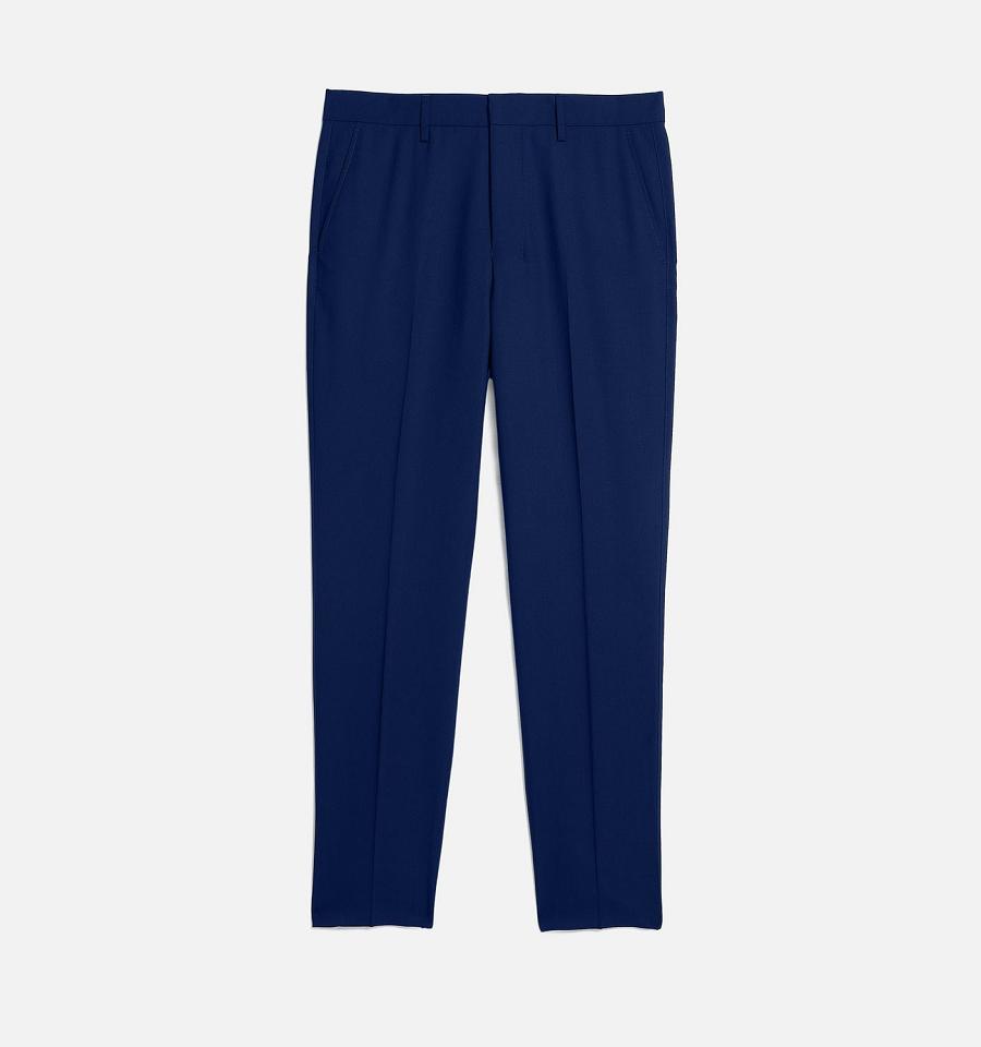 Pantalones Ami Paris Carott Fit Azul Marino | ami_MX520