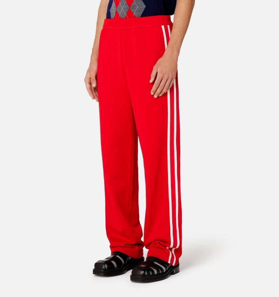 Pantalones Ami Paris Pista Rojos | ami_MX578