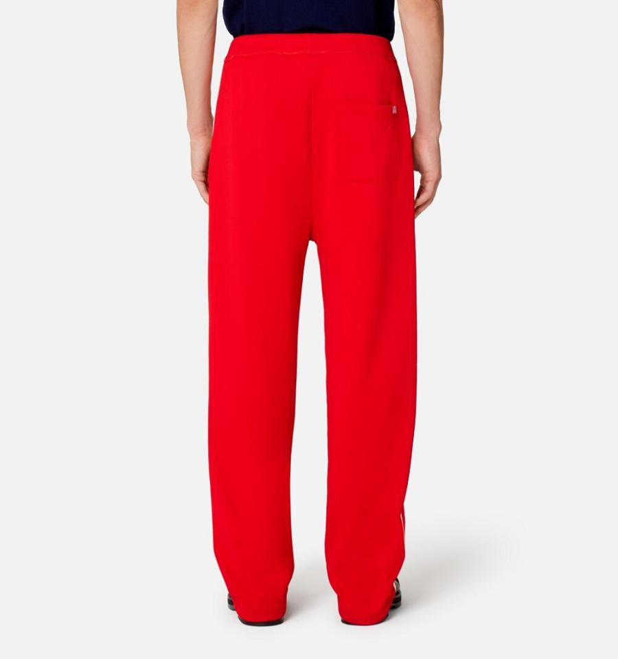 Pantalones Ami Paris Pista Rojos | ami_MX578