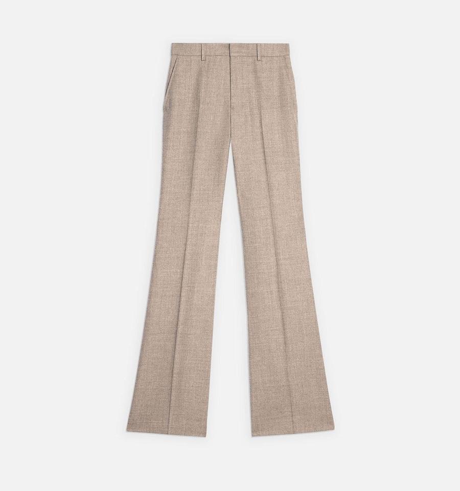 Pantalones Ami Paris flared tailored Kaki | ami_MX583