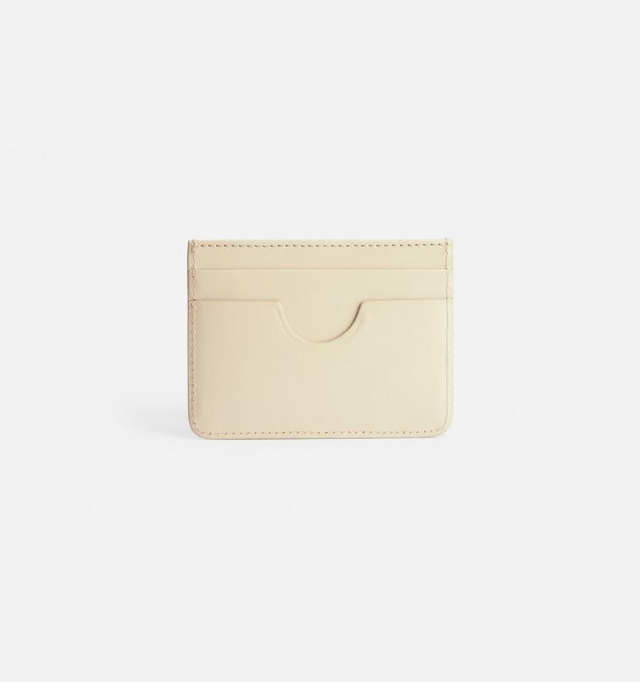 Porta Tarjetas Ami Paris Card Holder Beige | ami_MX153