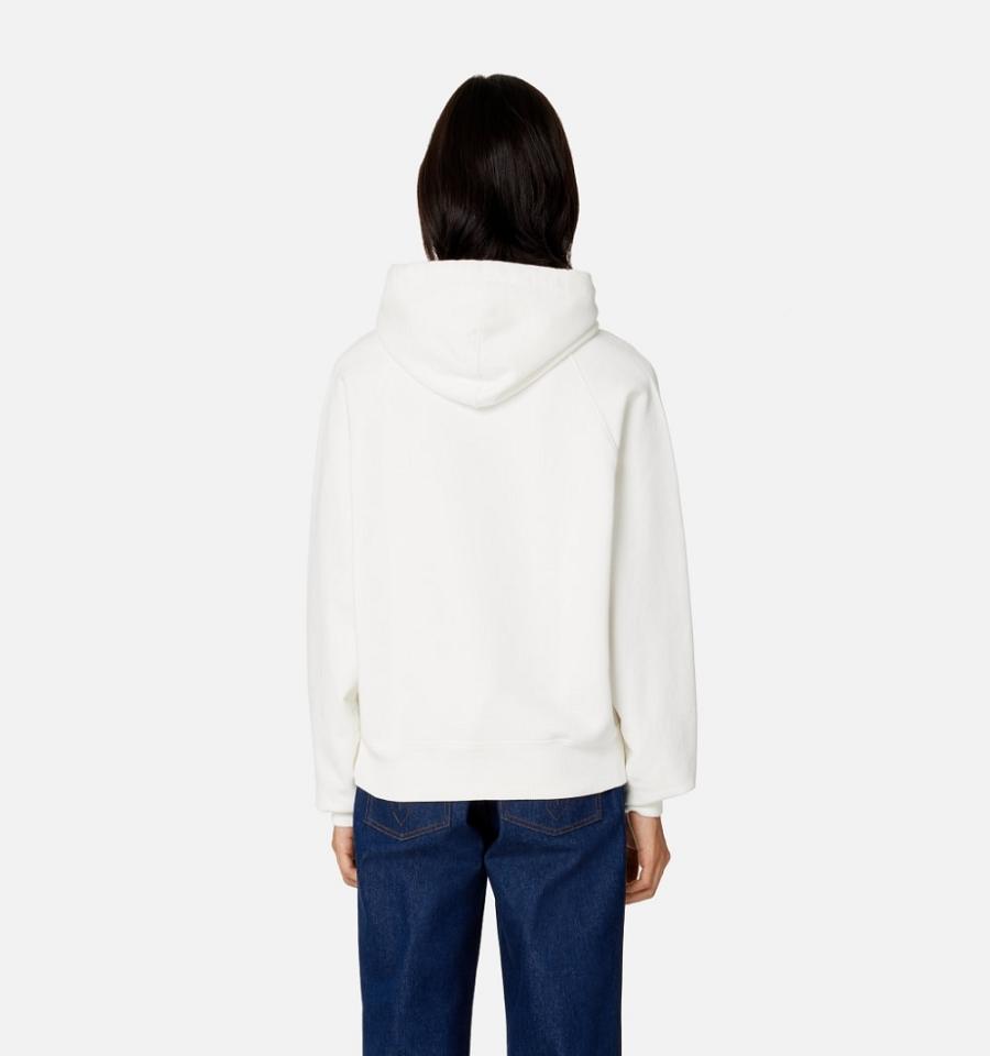 Sudadera Con Capucha Ami Paris Ami de Coeur Blancos | ami_MX293