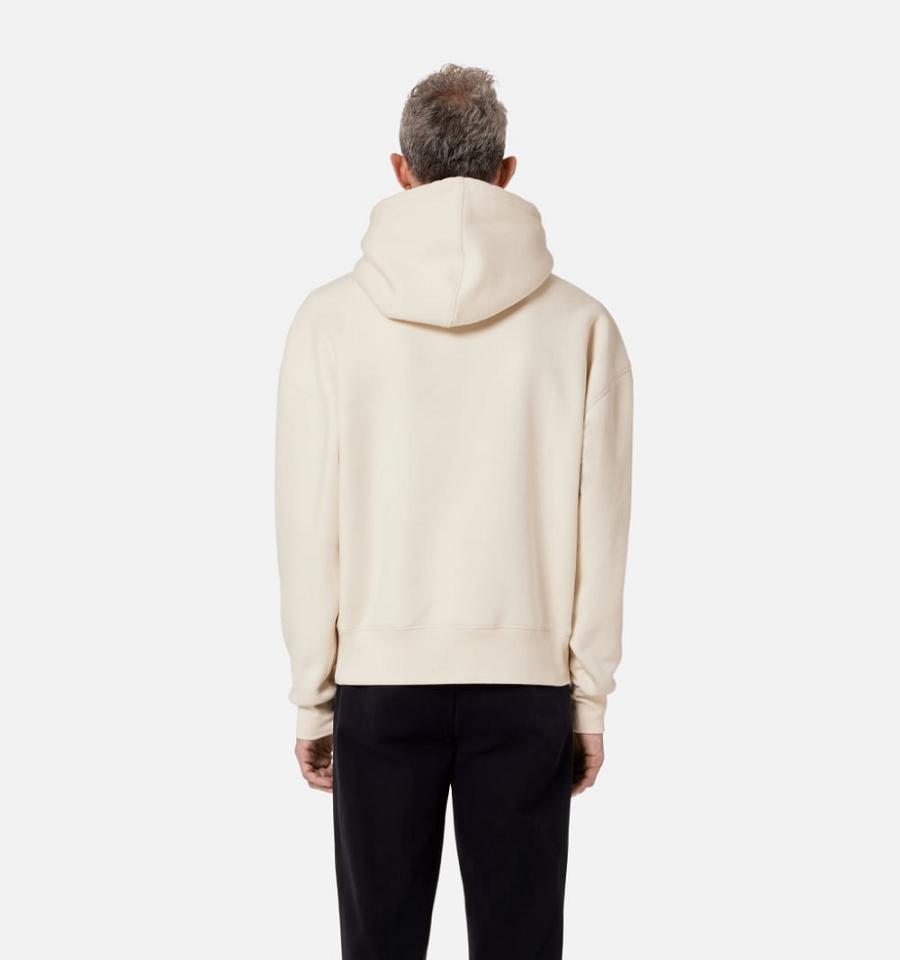 Sudadera Con Capucha Ami Paris Ami de Coeur Beige | ami_MX417