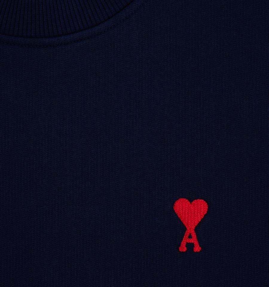 Sudaderas Ami Paris Ami de Coeur Azul Marino | ami_MX537