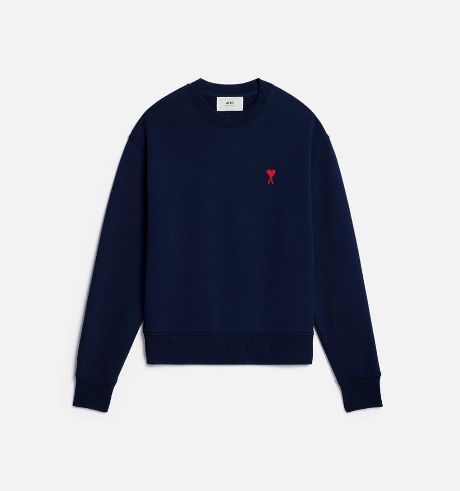 Sudaderas Ami Paris Ami de Coeur Azul Marino | ami_MX537