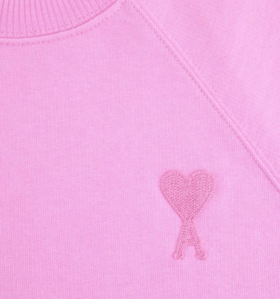 Sudaderas Ami Paris Ami de Coeur Crewneck Rosas | ami_MX166