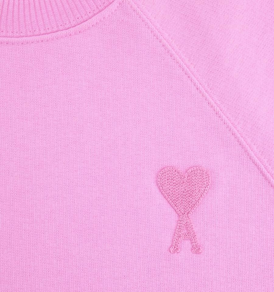 Sudaderas Ami Paris Ami de Coeur Crewneck Rosas | ami_MX540