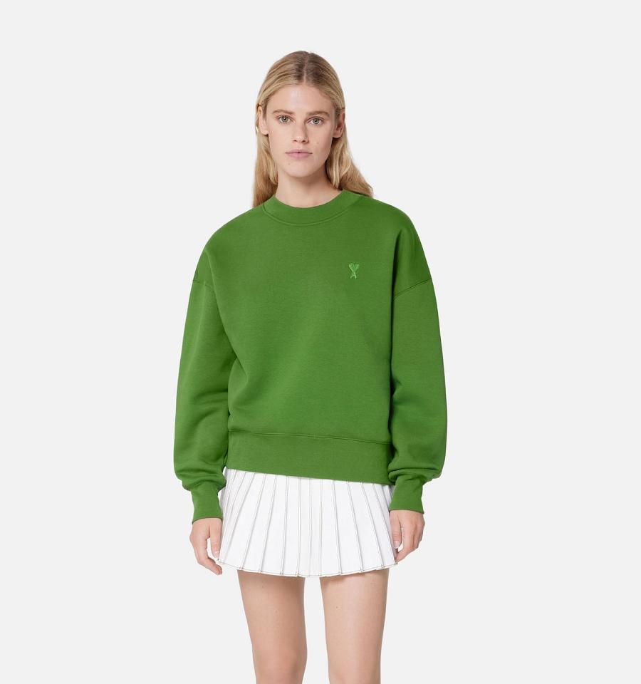 Sudaderas Ami Paris Ami de Coeur Verdes | ami_MX447