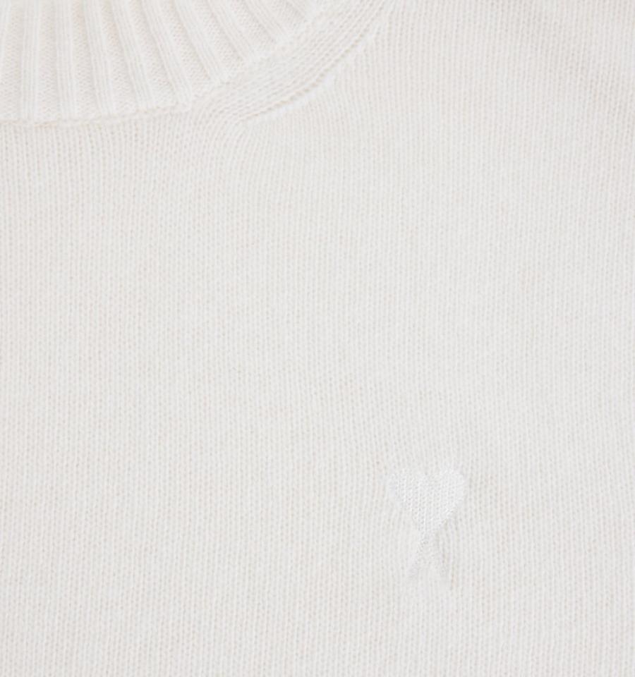 Suéteres Ami Paris Tonal Ami de Coeur Crewneck Blancos | ami_MX234