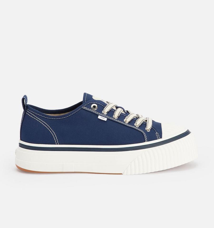 Tenis Ami Paris Low Top Ami 1980 Azul Marino | ami_MX599