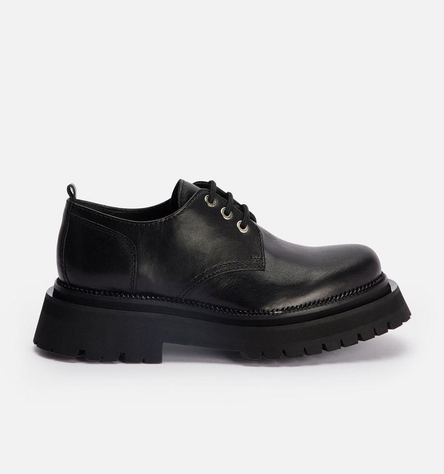 Zapatos Ami Paris Round-Puntera Derbies Negros | ami_MX532