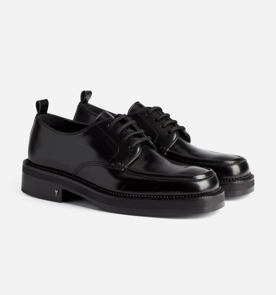 Zapatos Ami Paris Square-Puntera Derbies Negros | ami_MX576