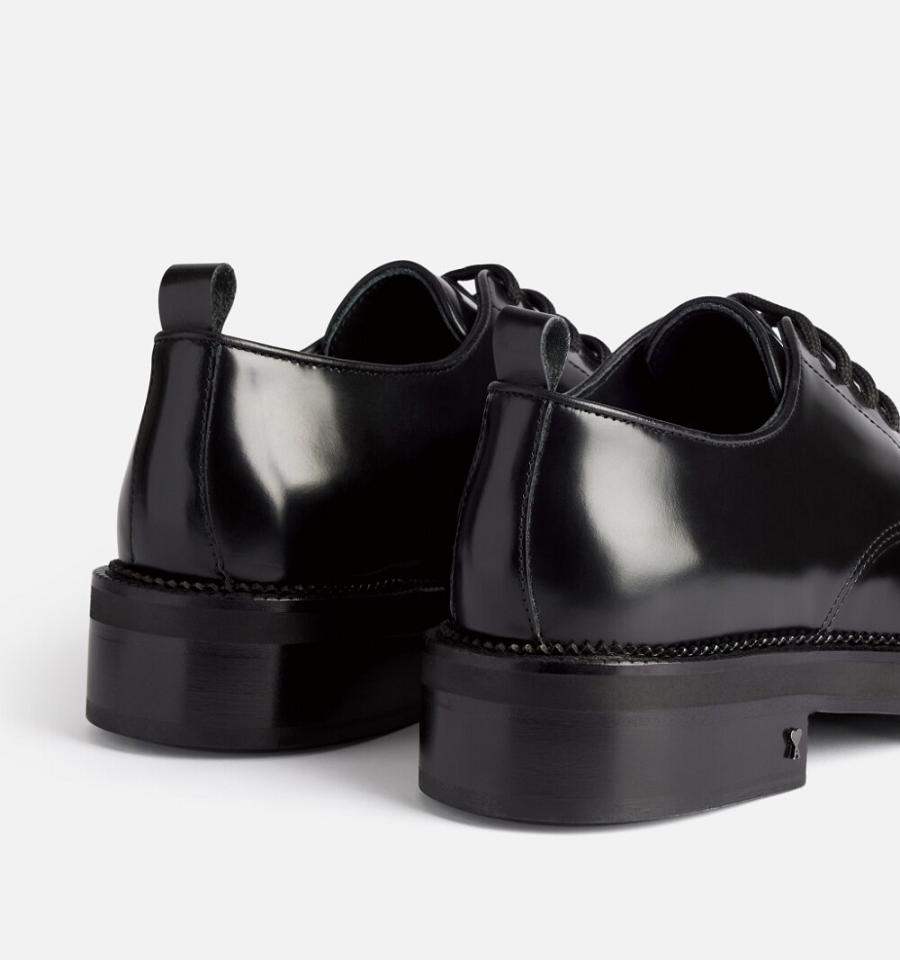 Zapatos Ami Paris Square-Puntera Derbies Negros | ami_MX623